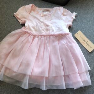Half birthday pink tulle dress